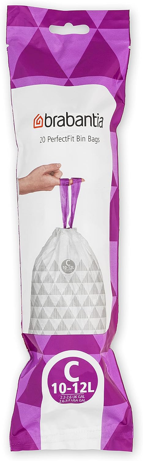 Perfect-Fit Bin Liners 10–12L – Strong Drawstring Bags