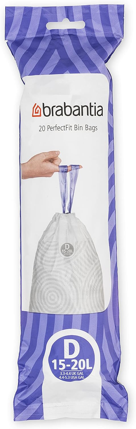 PerfectFit Bin Liners Multipack – 15–20L Drawstring Bags