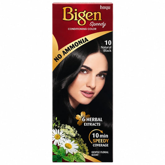 Bigen Speedy Hair Colour – Natural Black No. 10, 80g
