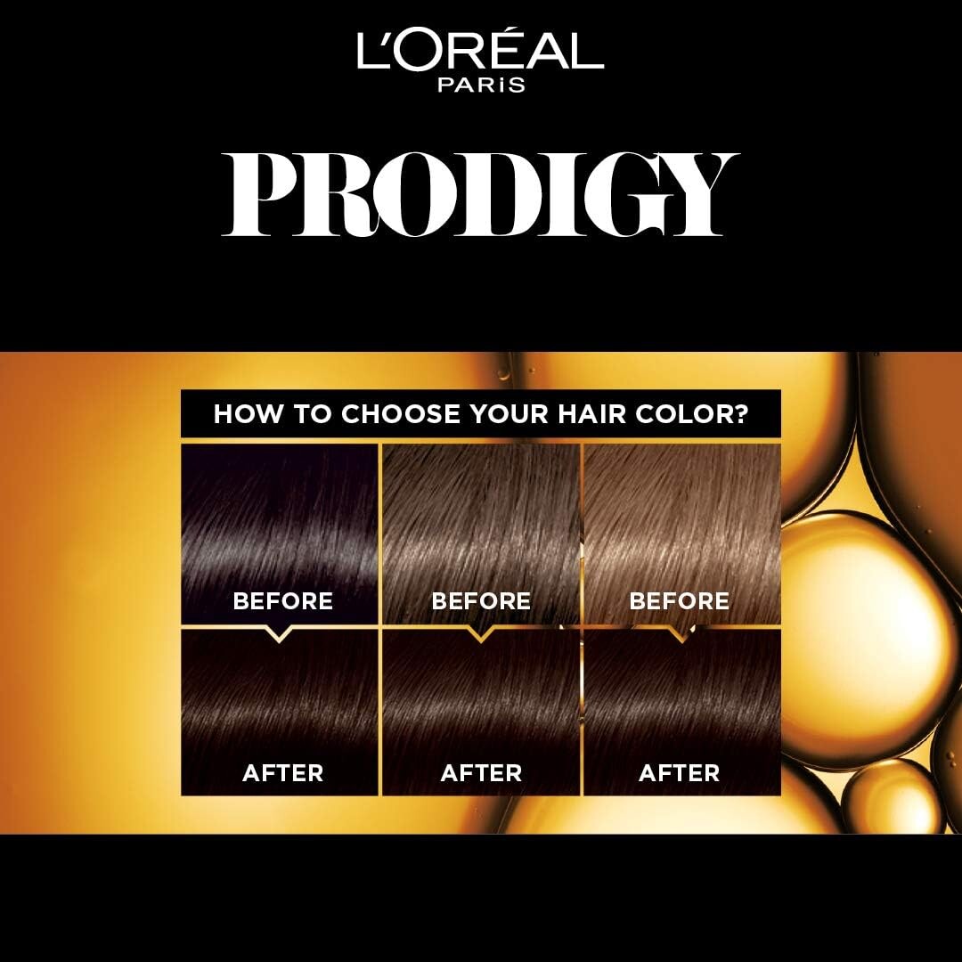 L’Oréal Paris Prodigy Ammonia-Free Permanent Oil Hair Colour 5.3 Light Golden Brown