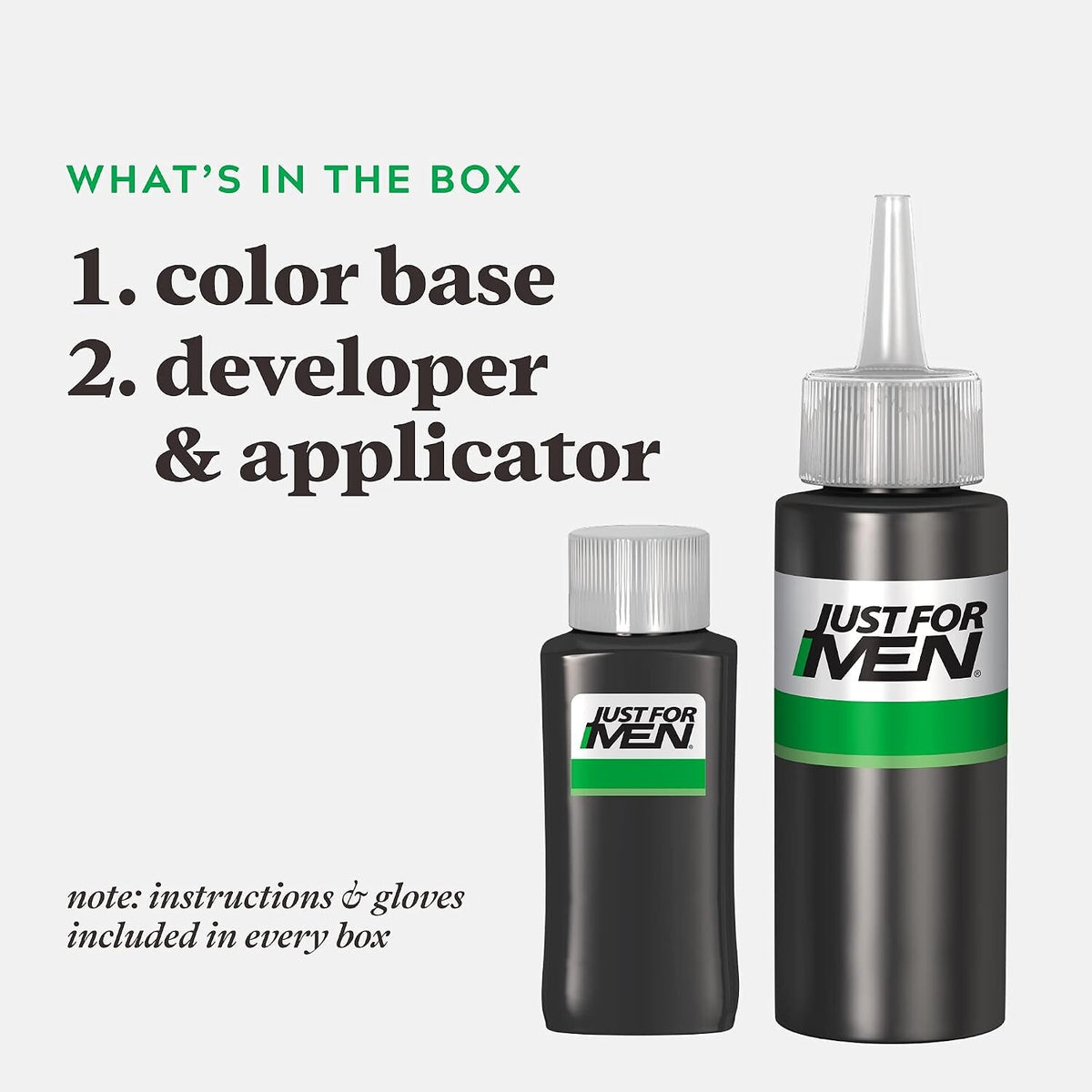Just For Men Shampoo-In Hair Colour H-20 Ash Brown with Keratin and Vitamin E, Men’s Grey Hair Dye, Pack of 1
