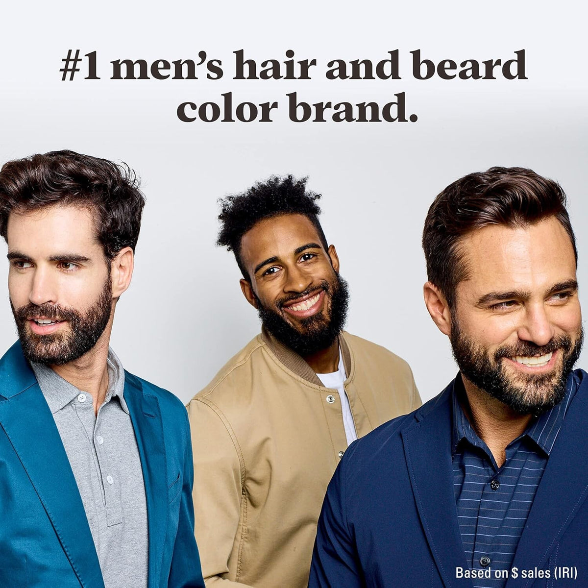 Just For Men Moustache & Beard Colour M-50 Darkest Brown, Men’s Facial Hair Dye, 14g