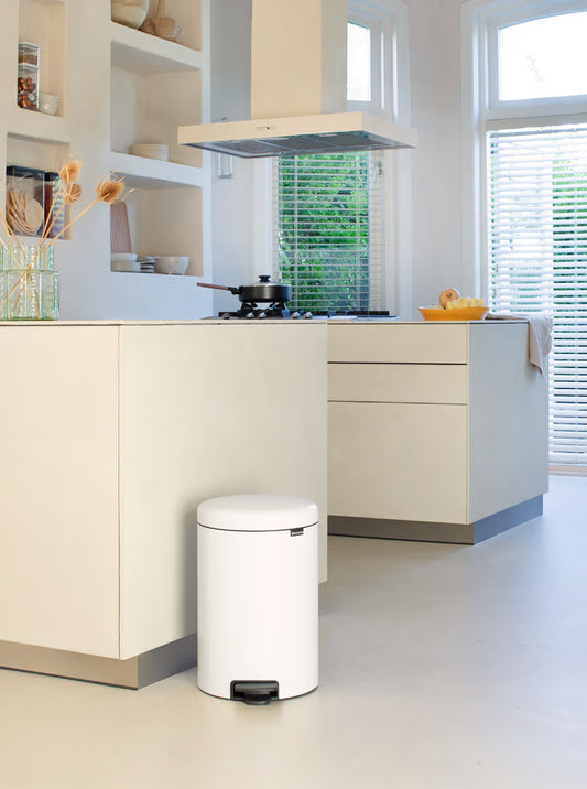 Brabantia NewIcon Pedal Bin, 20 Litre, White