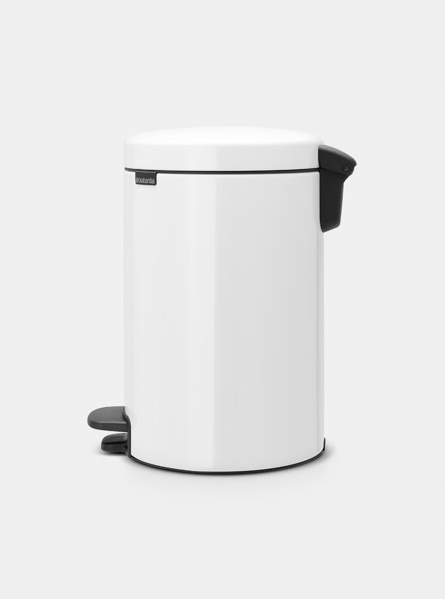 Brabantia NewIcon Pedal Bin, 12 Litre, White