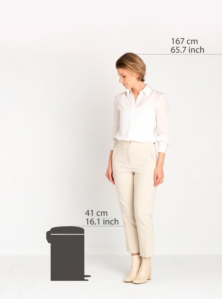 Brabantia NewIcon Pedal Bin, 12 Litre, White