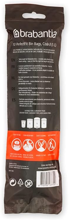 PerfectFit Trash Bin Liners – Tear-Resistant 5 Litre Bags