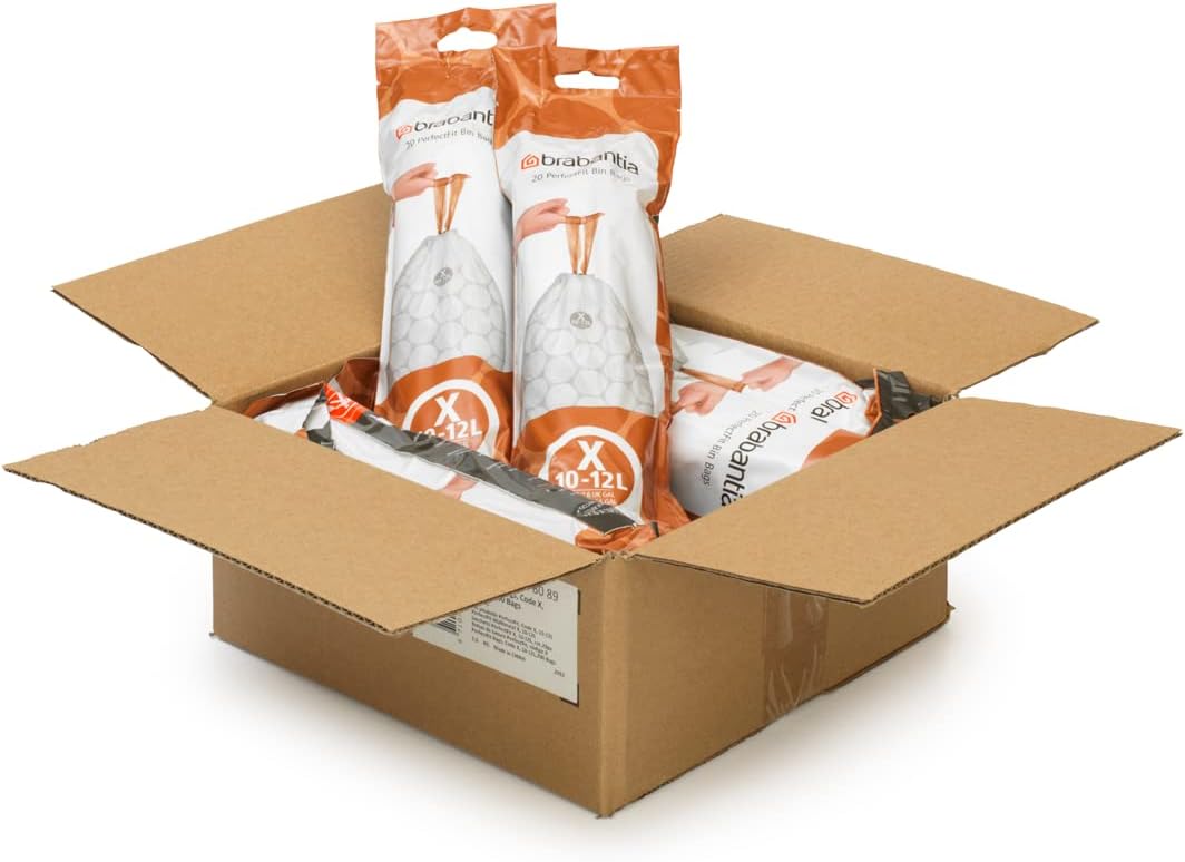 PerfectFit Bin Liners Size X 10–12L – Drawstring, 200 Pack