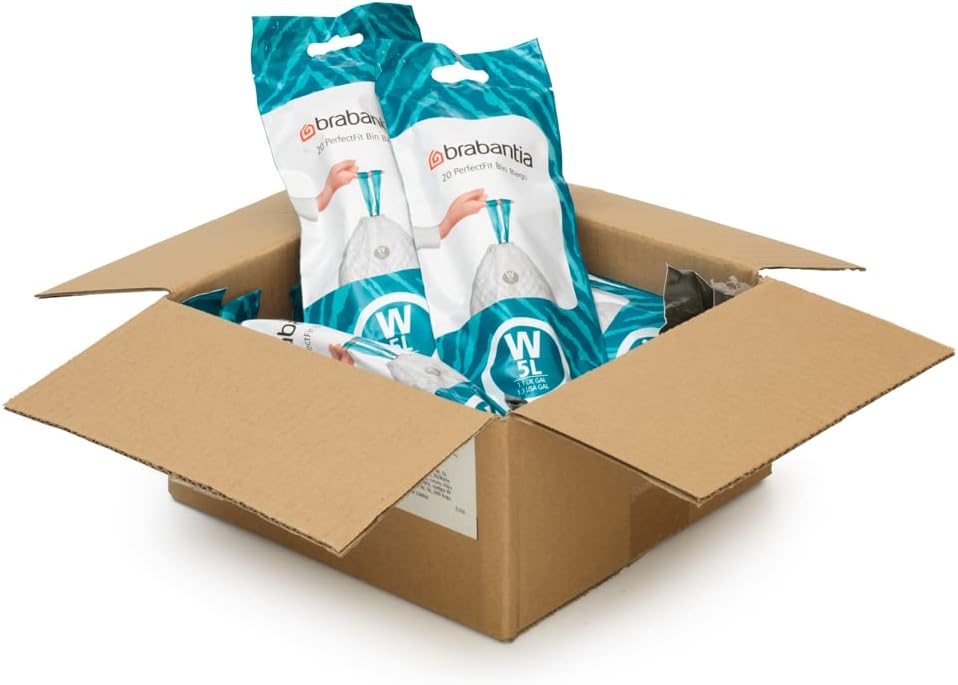 Perfect Fit Trash Bin Liners 5L – Drawstring, 200 Bags