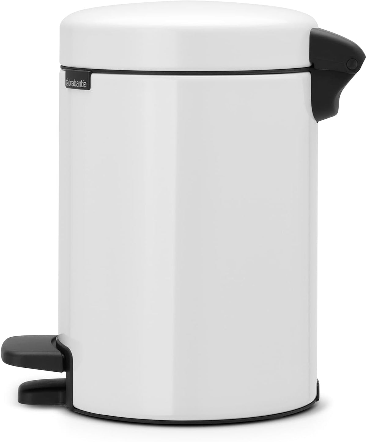 Brabantia Pedal Bin newIcon with Plastic Inner Bucket, 3 Litre - White