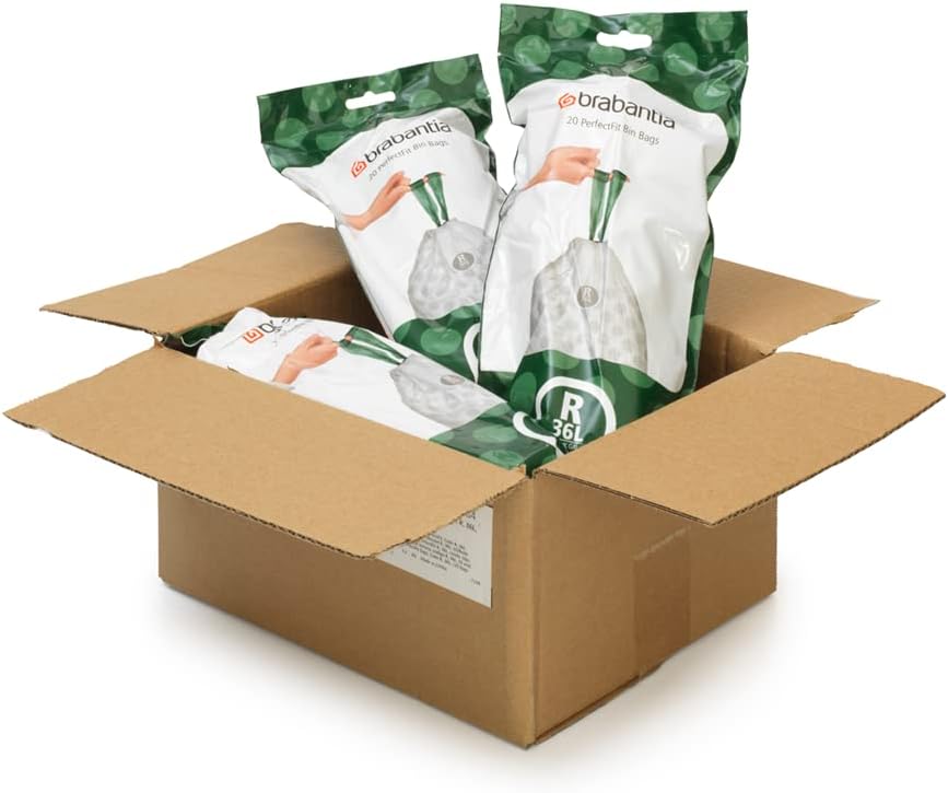 PerfectFit Trash Bin Liners – 36L Tear-Resistant Bags