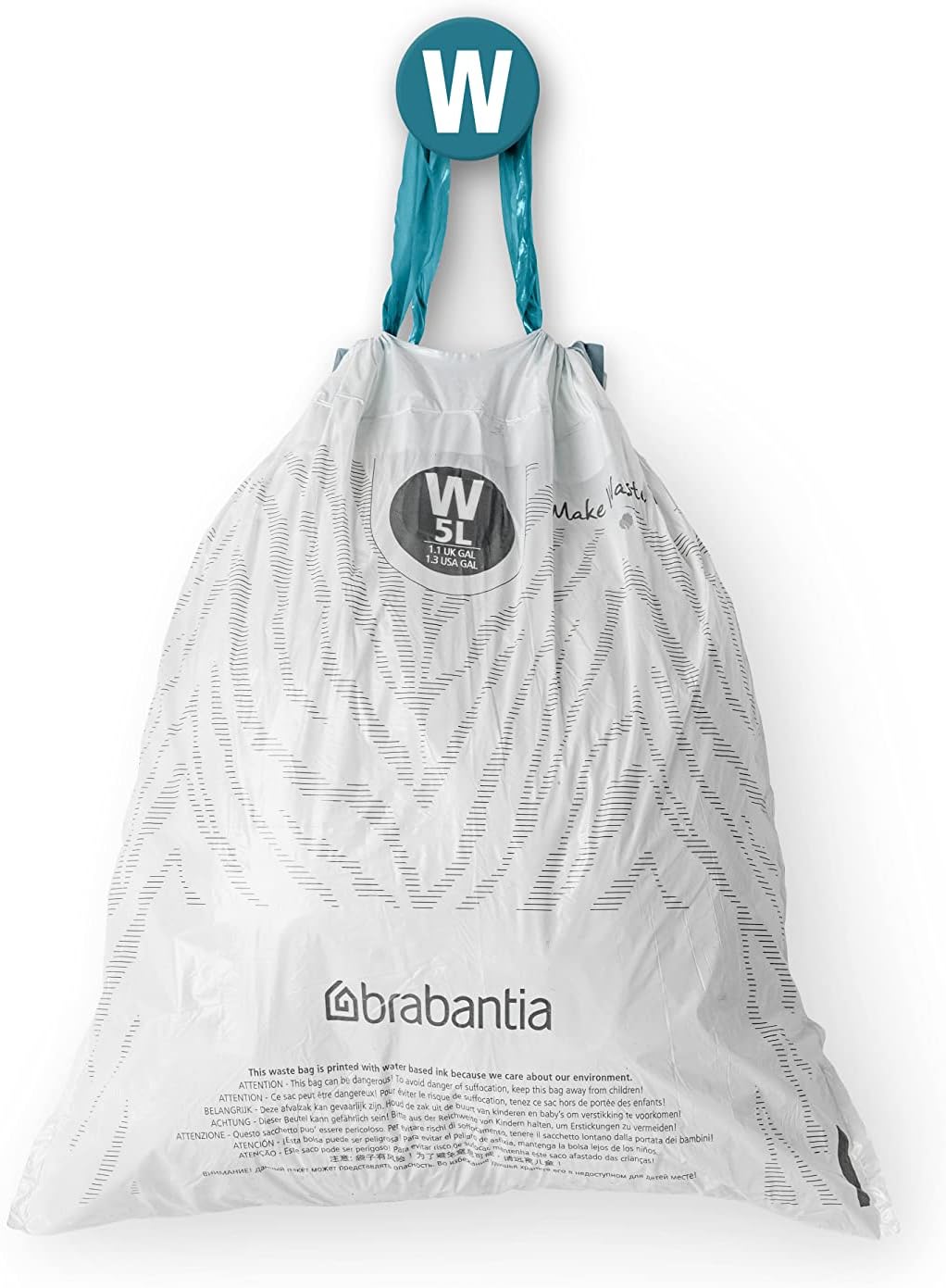 Perfect Fit Trash Bin Liners 5L – Drawstring, 200 Bags