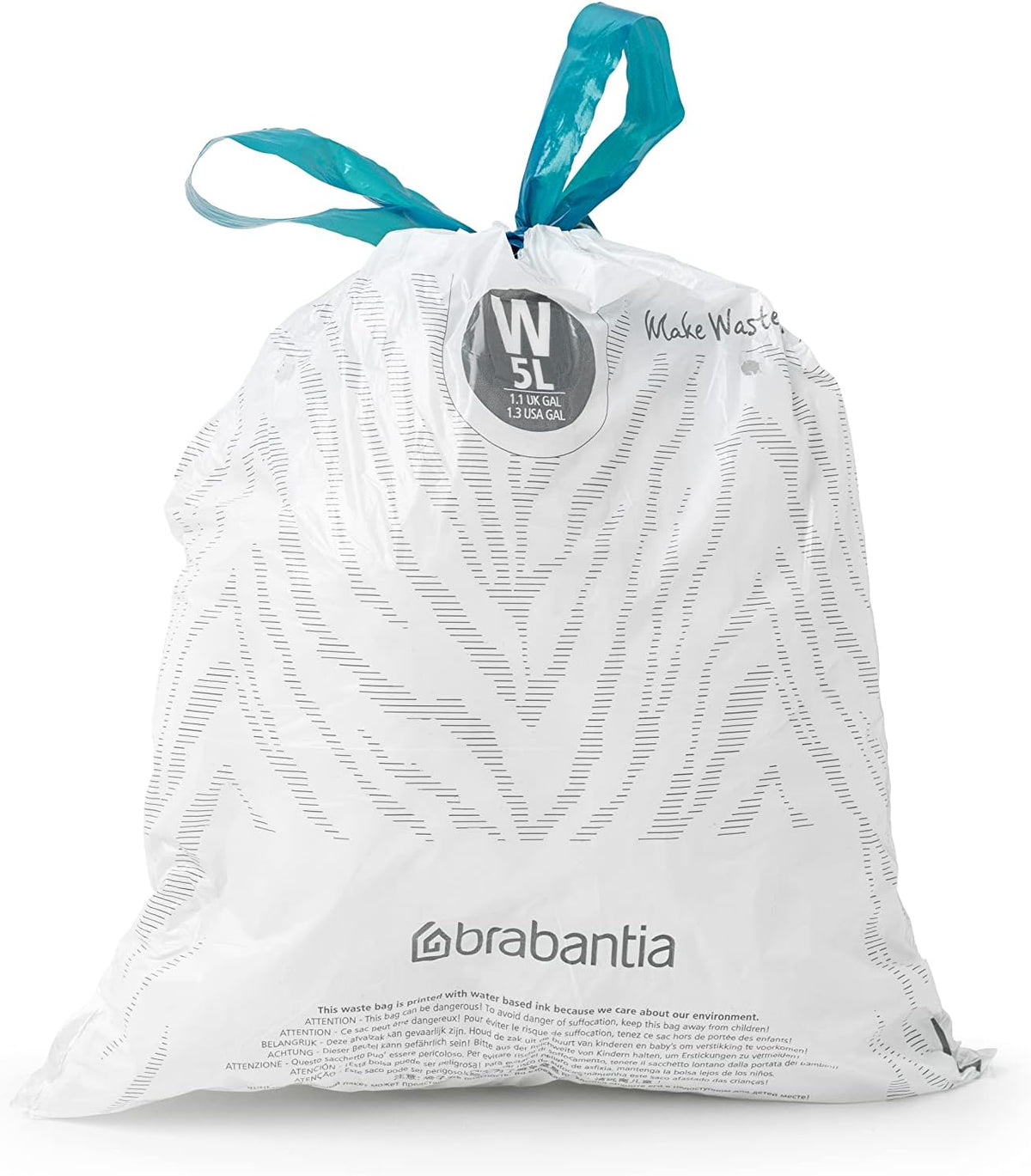Perfect Fit Trash Bin Liners 5L – Drawstring, 200 Bags