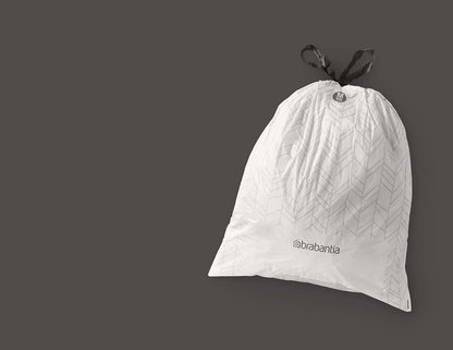 PerfectFit Trash Bin Liners With Tie Tape For 60L Bins