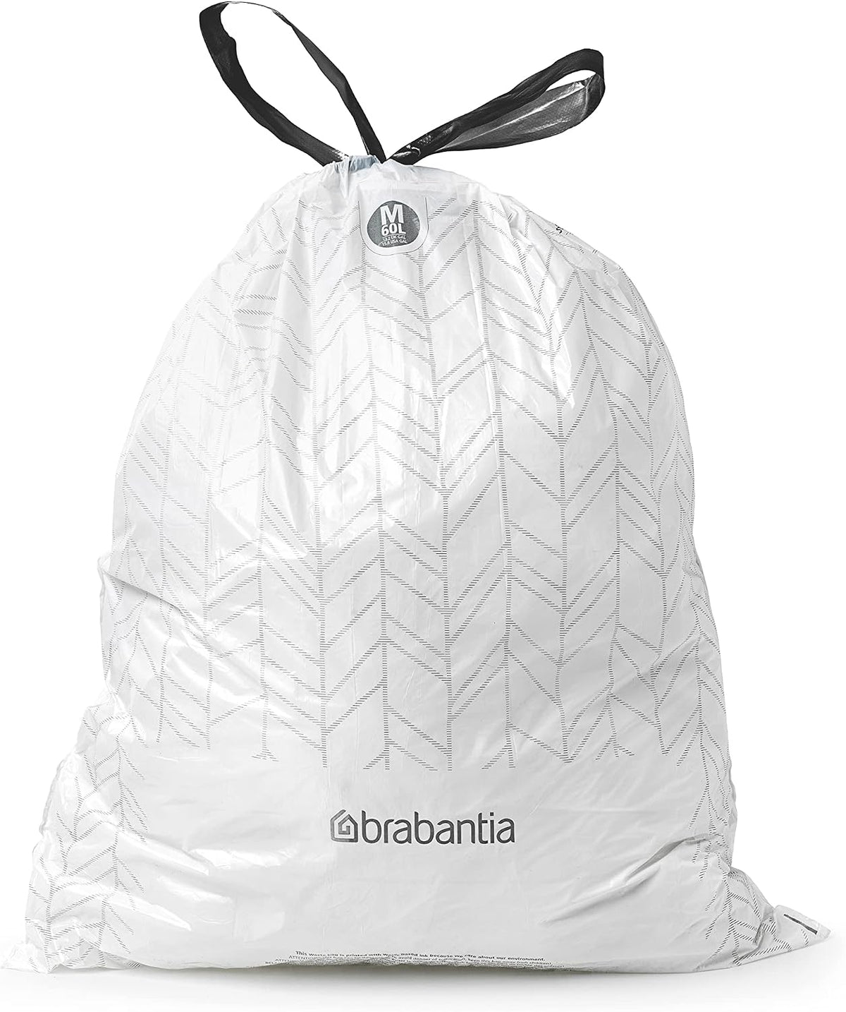 PerfectFit Trash Bin Liners With Tie Tape For 60L Bins