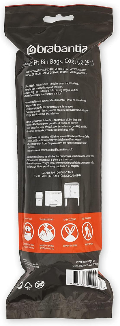 PerfectFit Trash Can Liners Multipack – Drawstring, 20–25L