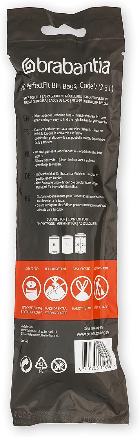 PerfectFit Bin Liners Multipack – 2–3 Litre Trash Bags