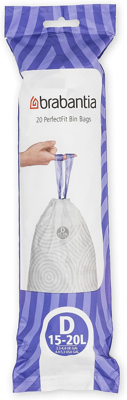 PerfectFit Bin Liners Multipack – 15–20L Drawstring Bags