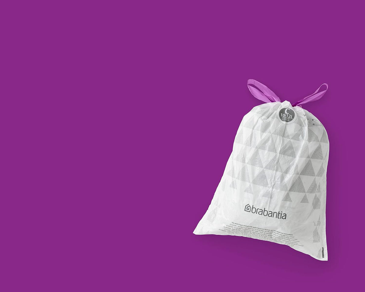 Perfect-Fit Bin Liners 10–12L – Strong Drawstring Bags