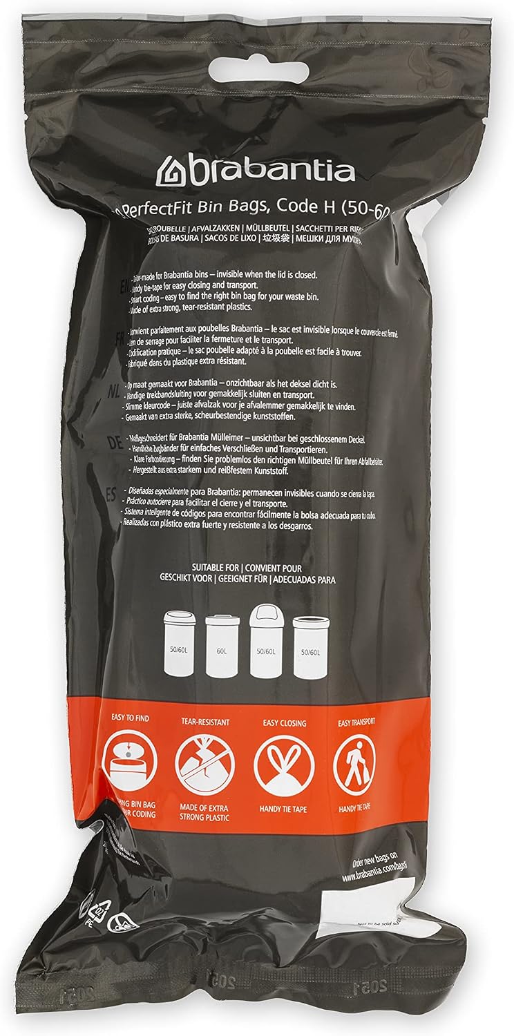 PerfectFit Bin Liners Multipack – 50-60L Trash Bags