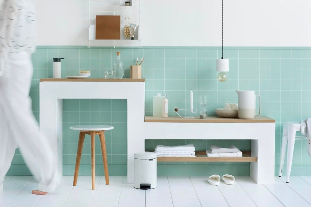 Brabantia  Pedal Bin Newicon With Plastic Inner Bucket, 3 Litre White