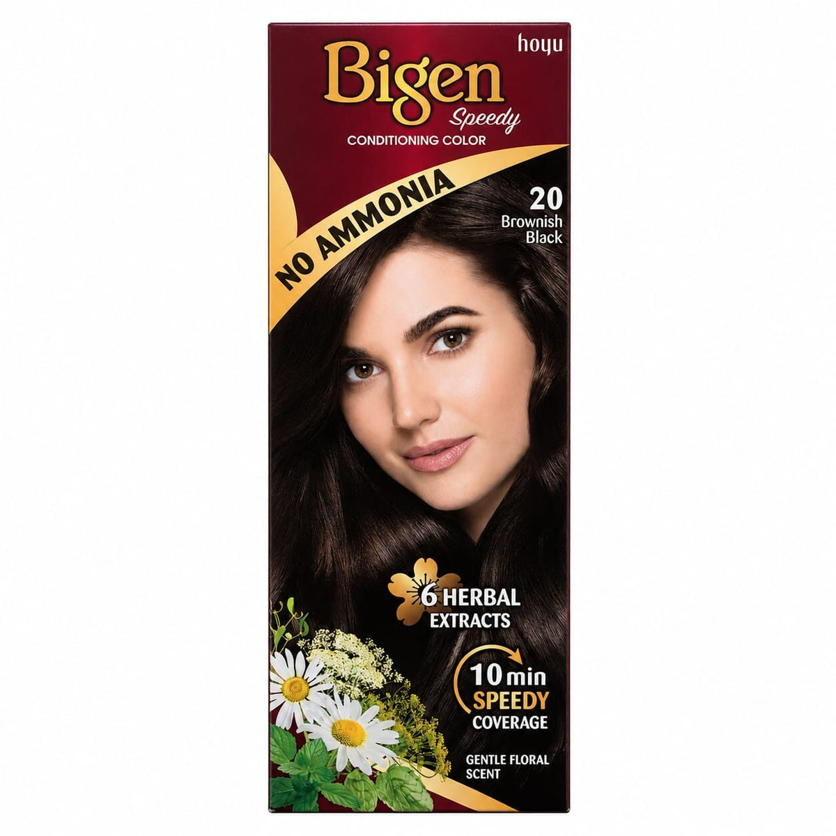 Bigen No-Ammonia Hair Colour – Brownish Black No. 20