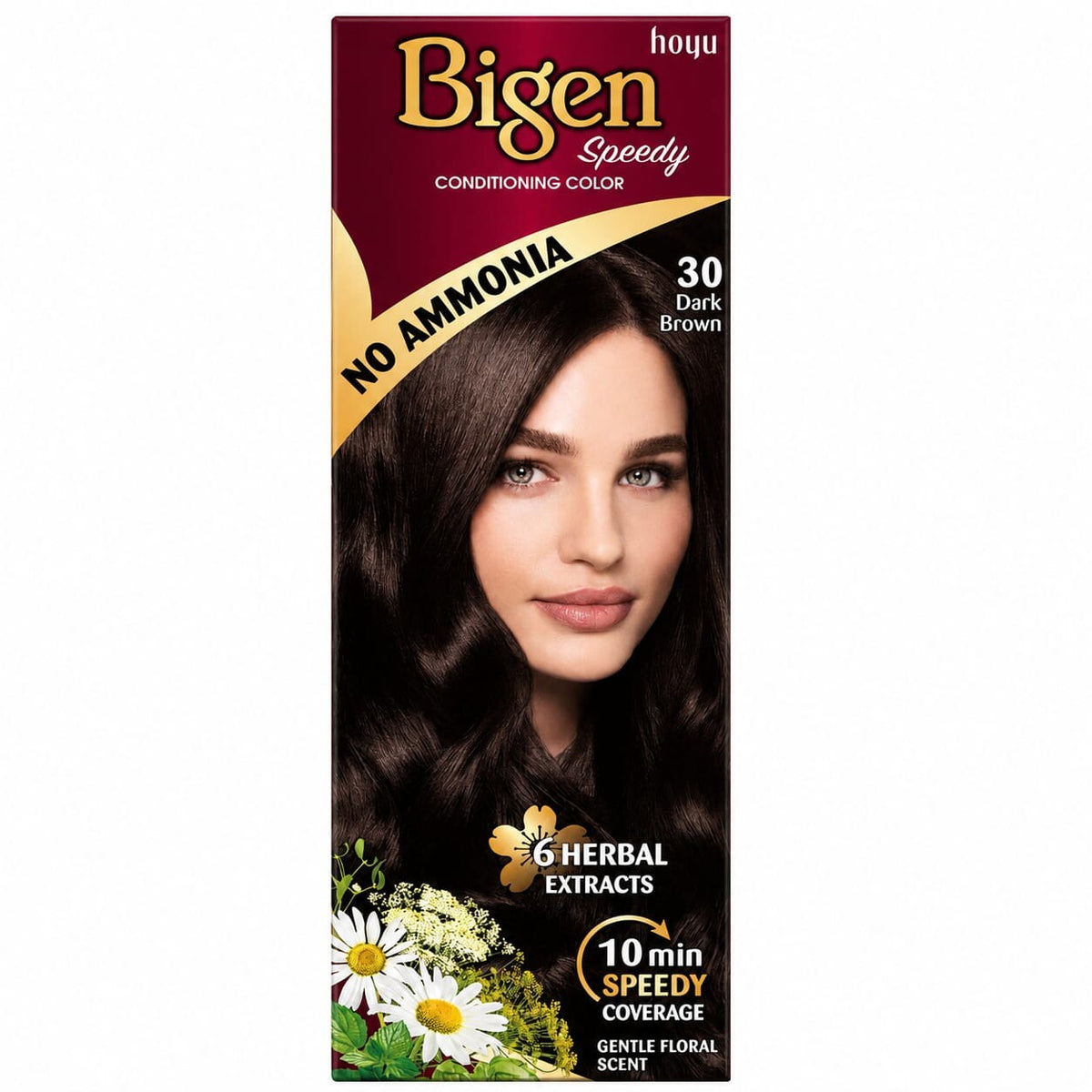 Bigen Speedy Conditioning Hair Colour – Dark Brown No. 30, Ammonia-Free