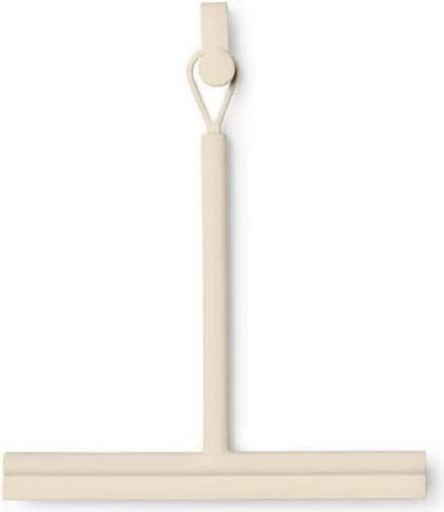 Brabantia ReNew Shower Squeegee with Door Hook, Soft Beige, 42.1 x 9 cm