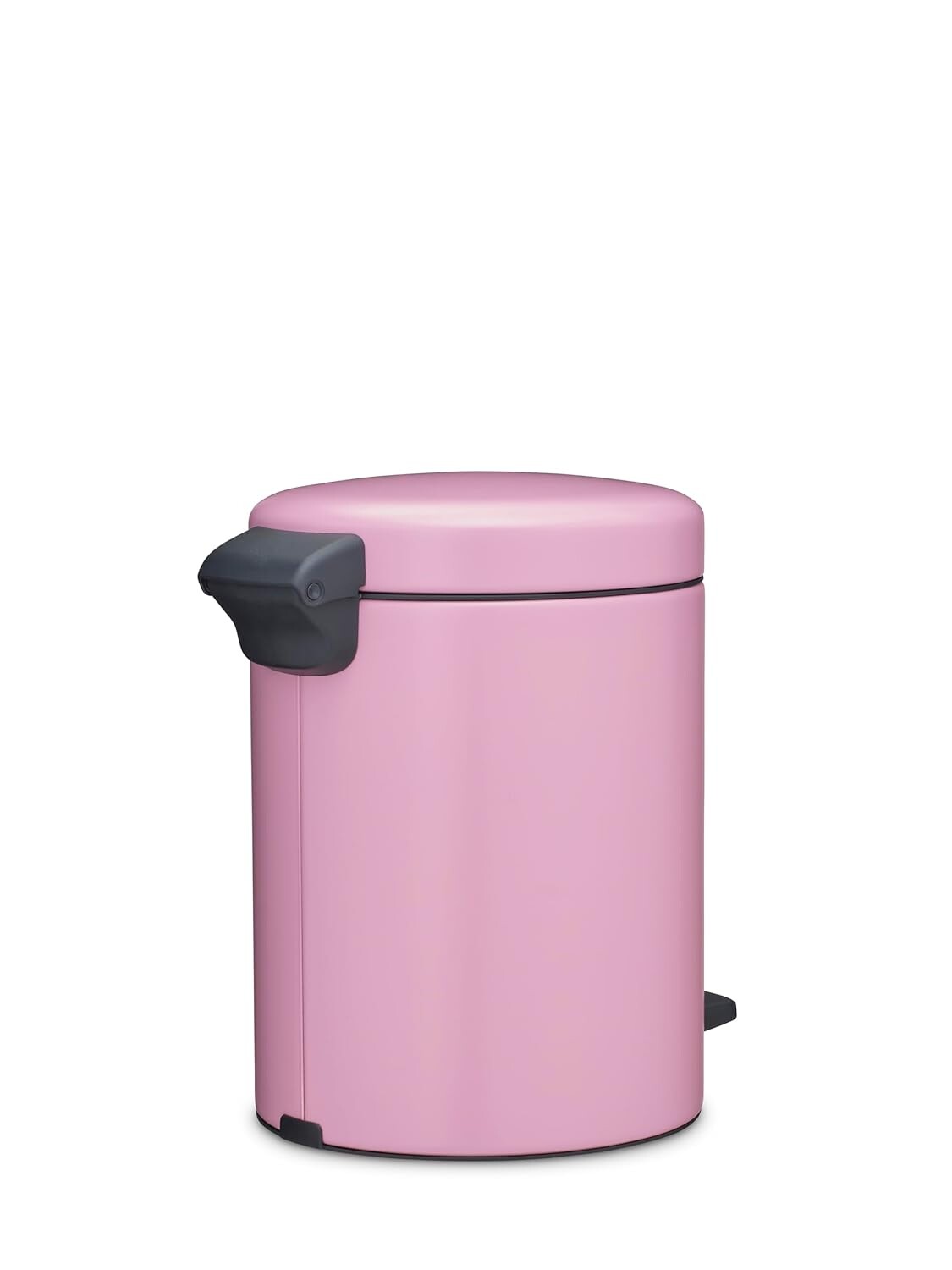 Brabantia NewIcon Mini Pedal Bin 5L, Lilac Pink, Soft-Close Lid, Removable Inner Bucket and Non-Slip Base, 21 × 27 × 29 cm
