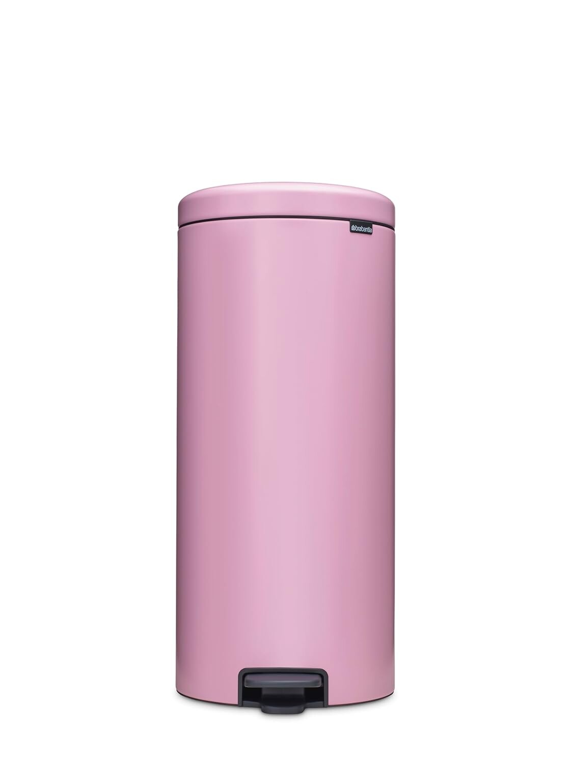 Brabantia NewIcon Pedal Bin 30L, Lilac Pink, Soft-Close Lid, Smooth Pedal, Removable Inner Bucket, PerfectFit Code G Liner Included