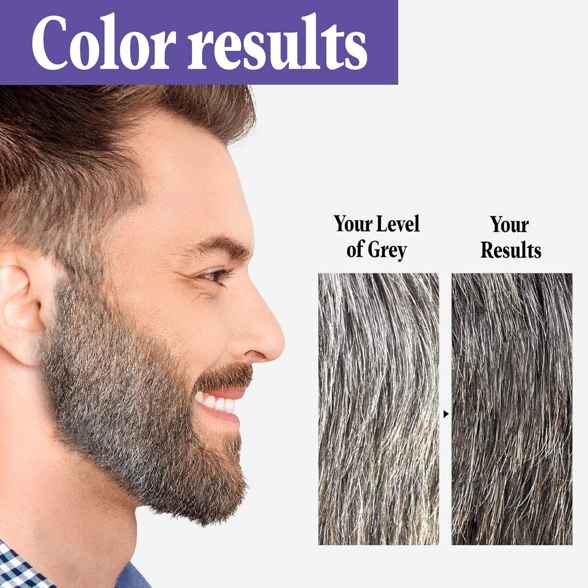 Just For Men Touch of Gray Mustache & Beard Colour B-25/35 Light & Medium Brown with Application Brush, Pack of 2
