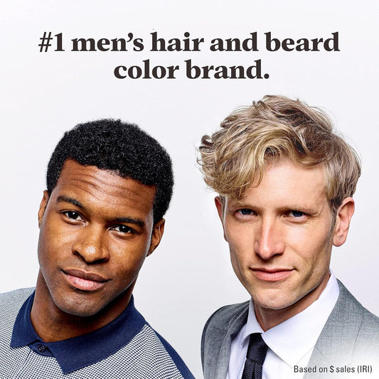 Just For Men Shampoo-In Hair Colour H-20 Ash Brown with Keratin and Vitamin E, Men’s Grey Hair Dye, Pack of 1