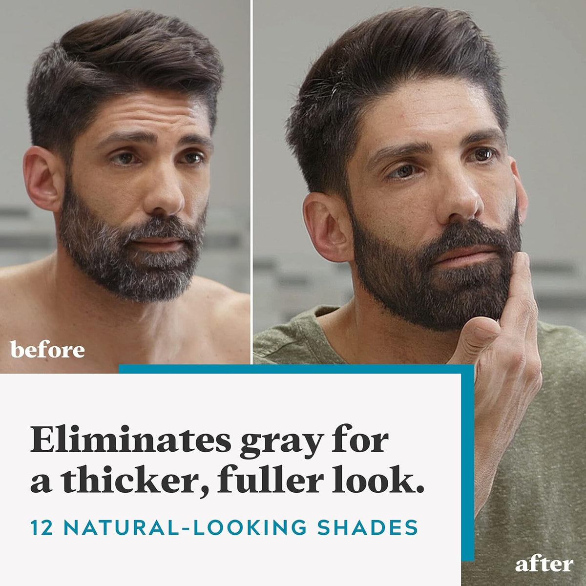 Just For Men Moustache & Beard Colour M-50 Darkest Brown, Men’s Facial Hair Dye, 14g