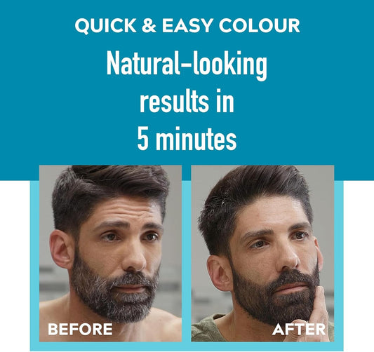 Just For Men Moustache & Beard Dye M-35 Medium Brown, Grey Hair Colour for Facial Hair