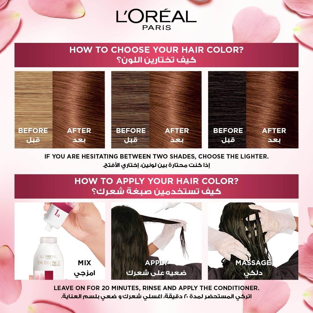L’Oréal Paris Excellence Crème Universal Nudes Ammonia-Free Permanent Hair Colour, 1U Black - Image 3