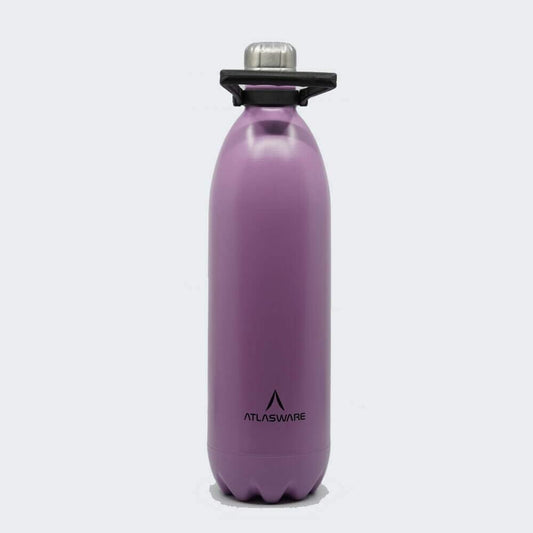 Atlasflask Stainless Steel Vacuum Bottle, Double-Wall Insulated and Leakproof, 2000 ml